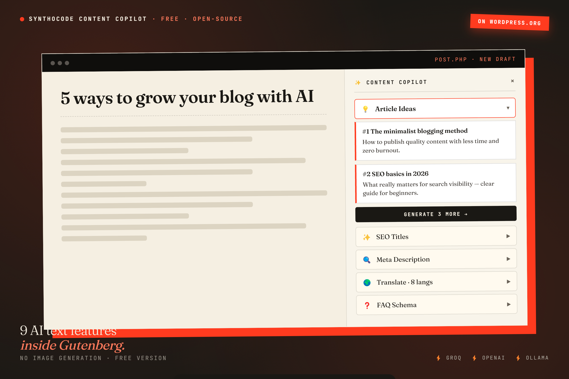 Synthocode Content Copilot